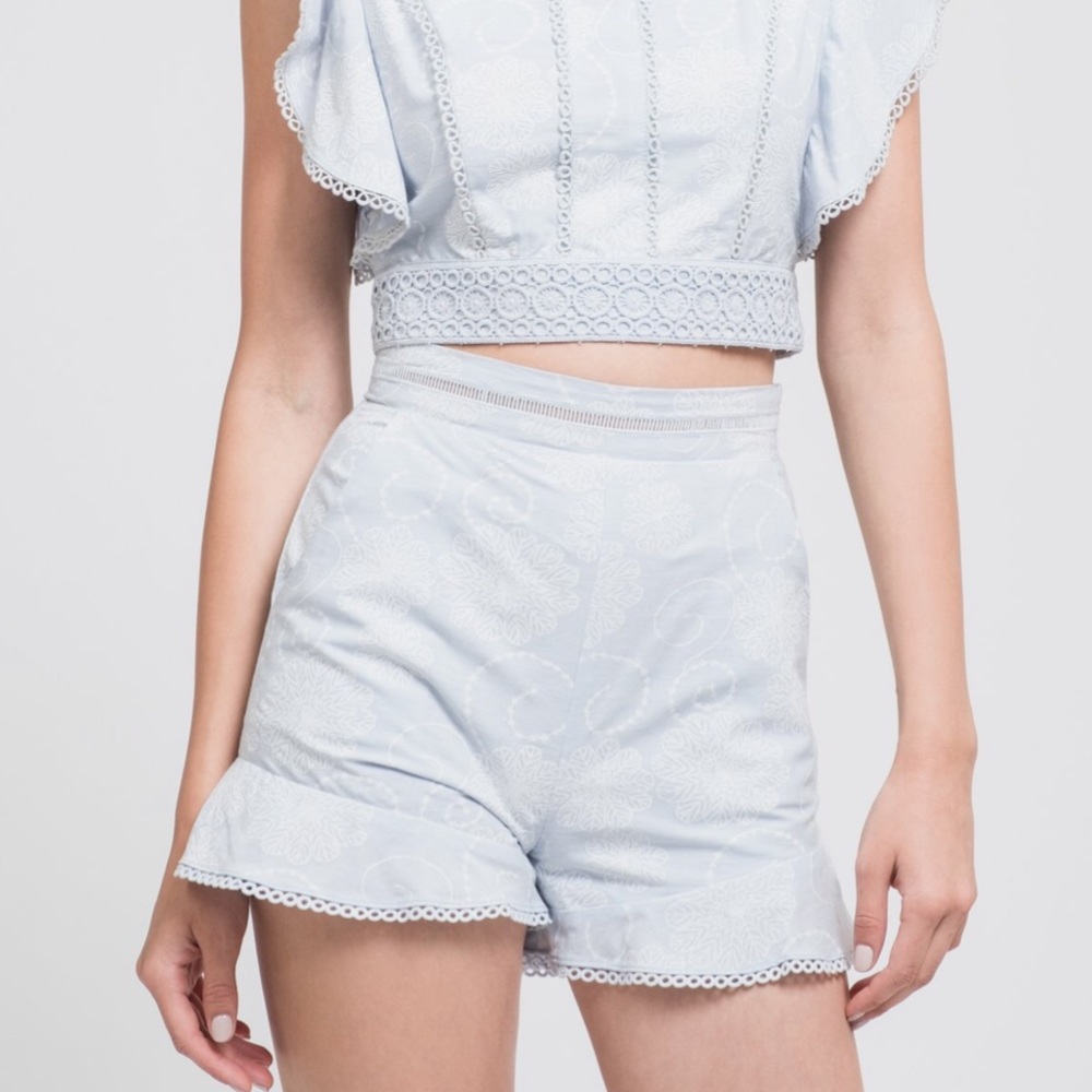 J.O.A Sky Floral Short